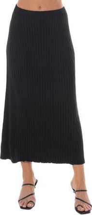 Tash And Sophie Pleated Sweater Skirt in Black at Nordstrom Rack, Size Large