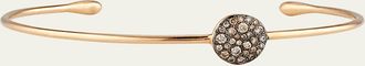 POMELLATO Sabbia Brown Diamond Station Bracelet in 18K Rose Gold