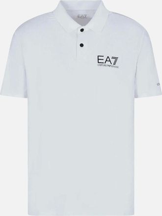 Emporio Armani Mens Cotton White Button Up Polo Shirt - Size: 42