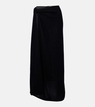 CHRISTOPHER ESBER Knitted cotton-blend maxi skirt