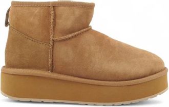 Emu Stinger Micro Flatform 2.0 - Dames - Winterlaarzen - Bruin - 41 EU - Leer - Schoenen