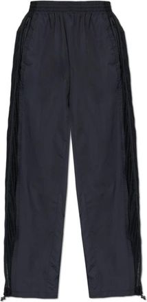 VETEMENTS Broek afgewerkt met een verstelbaar trekkoord - unisex - Sweatpants - Zwart - M - Broeken