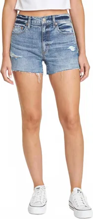 Daze Womens Straight Up Denim Shorts In Deep Dish