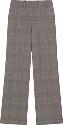 &Aacute;eron Maroon - Dames - Wijde Broeken - Grijs - L - Wol - Broeken