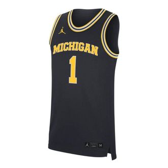 Nike Jordan Air Jordan College Dri-FIT Replica Basketball Jersey Navy Yellow DQ5970-426