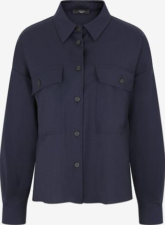 Max Mara Kurzes Overhemd mit Hemdkragen aus reiner Schurwolle Mulino