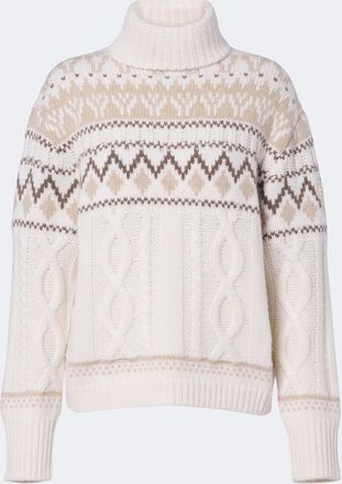 Bogner Lorely jacquard cashmere turtleneck sweater