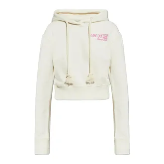 Versace Jeans Couture Hoodies, female, Beige, Size: XS The Hoodie