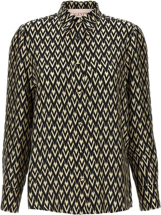 Valentino Garavani Toute La V Camicie Bianco/Nero-Donna