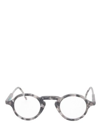 Thom Browne Marbled Round Frame Glasses