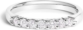 House of Brilliance 14K Gold 1/3 Cttw Diamond 7 Stone Band Ring