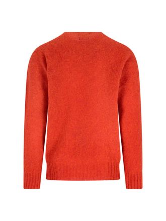 Howlin Mens Sweaters Orange Fine Wool