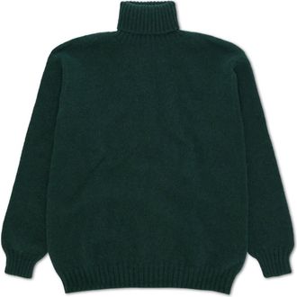 Fortela Shetland Turtleneck Sweater in Forest Green at Nordstrom, Size 44