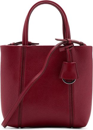 Mango Mini Faux Leather Tote in Red at Nordstrom