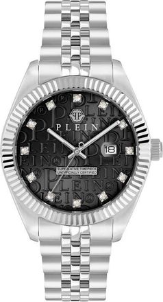 Philipp Plein Date Superlative Crystal Bracelet Watch, 41mm in Stainless Steel at Nordstrom