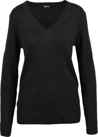 Blauer V-Neck Ribbed Underlayer With Warm Texture