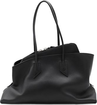 The Attico Medium La Passeggiata Leather Shoulder Bag