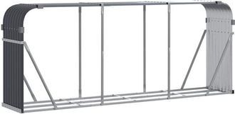 vidaXL Le&ntilde;ero De Acero Galvanizado Gris Antracita 234x45x100 Cm Vidaxl