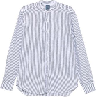 Barba Gestreepte Shirt - Heren - Casual Overhemden - Blauw - 3XL - Overhemden