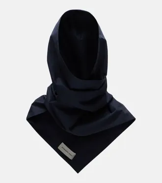 Nour Hammour Cotton-blend canvas hood