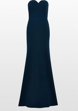 Jenny Packham Lust Strapless Maxi Dress in Blackthorne Blue at Nordstrom, Size 10 Uk