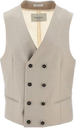 Breras Milano Double-breasted tailored vest Man 48