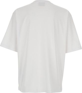Dsquared2 Mens T-Shirt Maxi Logo White Cotton T-Shirts And Polos
