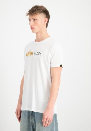 Alpha Industries T-Shirt ALPHA INDUSTRIES Alpha Label T-Shirt PP, Herren, Gr. XXL, weiss (wei&szlig;), Obermaterial: 100% Baumwolle, Shirts T-Shirt