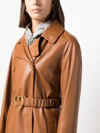 コート Weekend Camel Stretch Polyester Blend Fauto Trench Coat Weekend Max Mara Camel Stretch Polyester Blend Fauto Trench