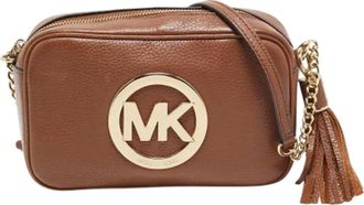 Michael Kors Pre-owned Leather crossbody-bags - Dames - Vintage Schoudertas - Bruin - ONE Size - Vintage