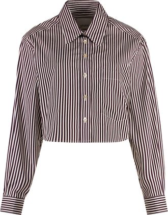 Isabel Marant Fleora Striped Poplin Shirt