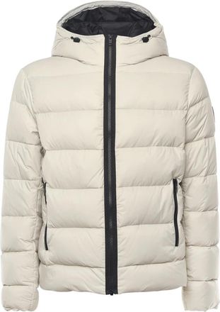Fay Double Zip Jacket - Heren - Winterjassen - Wit - S - Nylon - Jassen