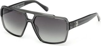 Guess Gu 00223 20B Zonnebril - Heren - Zonnebrillen - Grijs - 61 MM - Accessoires