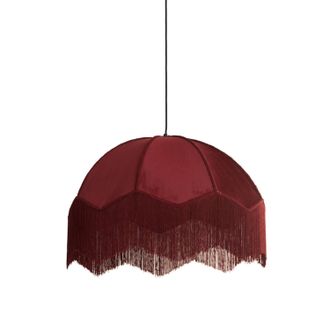 Light & Living L&aacute;mpara Colgante - Malacia - Rojo - Rafia - Light&living