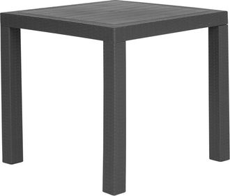 Beliani Beliani - Mesa de comedor de jardín gris cuadrada 80 x 80 cm 4 plazas Fossano