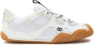 Valentino Garavani Amphibia Panelled Mesh Sneakers - White - 37 (IT37 / UK4)
