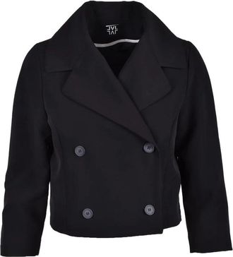 Lvl Level Vibes Level Black Cropped Polyester-Blend Jacket