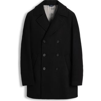 Cardinal of Canada Wool Blend Peacoat in Black/Grey at Nordstrom Rack, Size 38