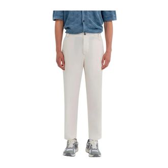 Murphy & Nye Cropped Trousers, male, White, Size: W32 Quarter Trouser