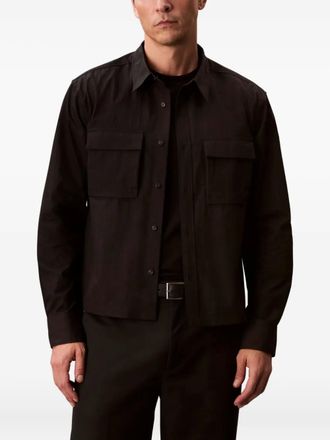 Calvin Klein pocket long-sleeved shirt - men - Fabric - M - Black