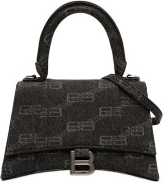 Balenciaga Pre-owned Hourglass - Dames - Vintage Handtas - Zwart - ONE Size - Denim - Vintage