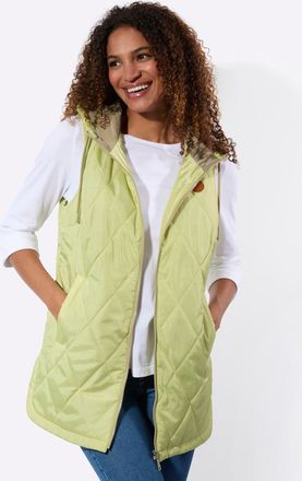 Casual Looks Steppweste CASUAL LOOKS, Damen, Gr. 36, pistazie, 100% Polyester, Wattierung:100% Polyester, unifarben, Westen Steppweste