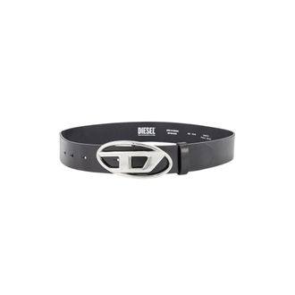 Diesel B-1Dr Riem - Dames - Riemen - Zwart - 85 CM - Leer - Accessoires