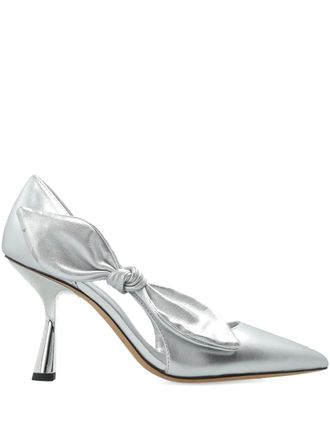 Kate Spade New York 89mm Bunnie bow-detailed pumps - Silver