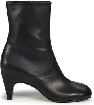 Vic Mati&eacute; L42 Edge Enkellaars - Dames - Laarzen met Hak - Zwart - 38 EU - Leer - Schoenen