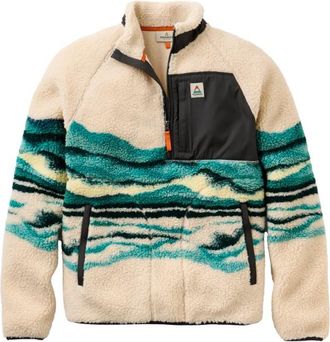 Passenger Offroad Recycled Sherpa 1/2 Zip Fleece 2.0 Fleecepullover f&uuml;r Herren | beige