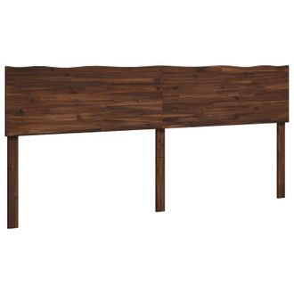 vidaXL Cabecero De Borde Vivo Rostock Marr&oacute;n Oscuro 180 Cm Vidaxl