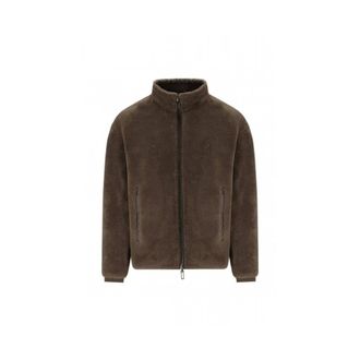 Emporio Armani Heren, Sweatshirts & Hoodies, Bruin, Maat: L Viscose