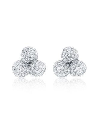 Suzy Levian Suzy Levian Silver Cz Stud Earrings