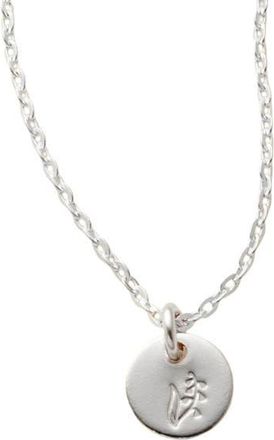 Made by Mary May Birth Flower Necklace in Silver at Nordstrom, Size Medium
